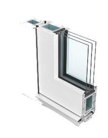 Coupe du profilé de porte SOFTLINE 82 MD